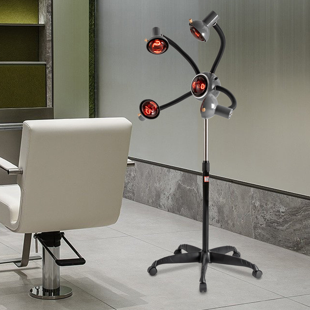 Infrared Hair Therapy Lamp with 5 Heat Heads for Hair Styling & Care
