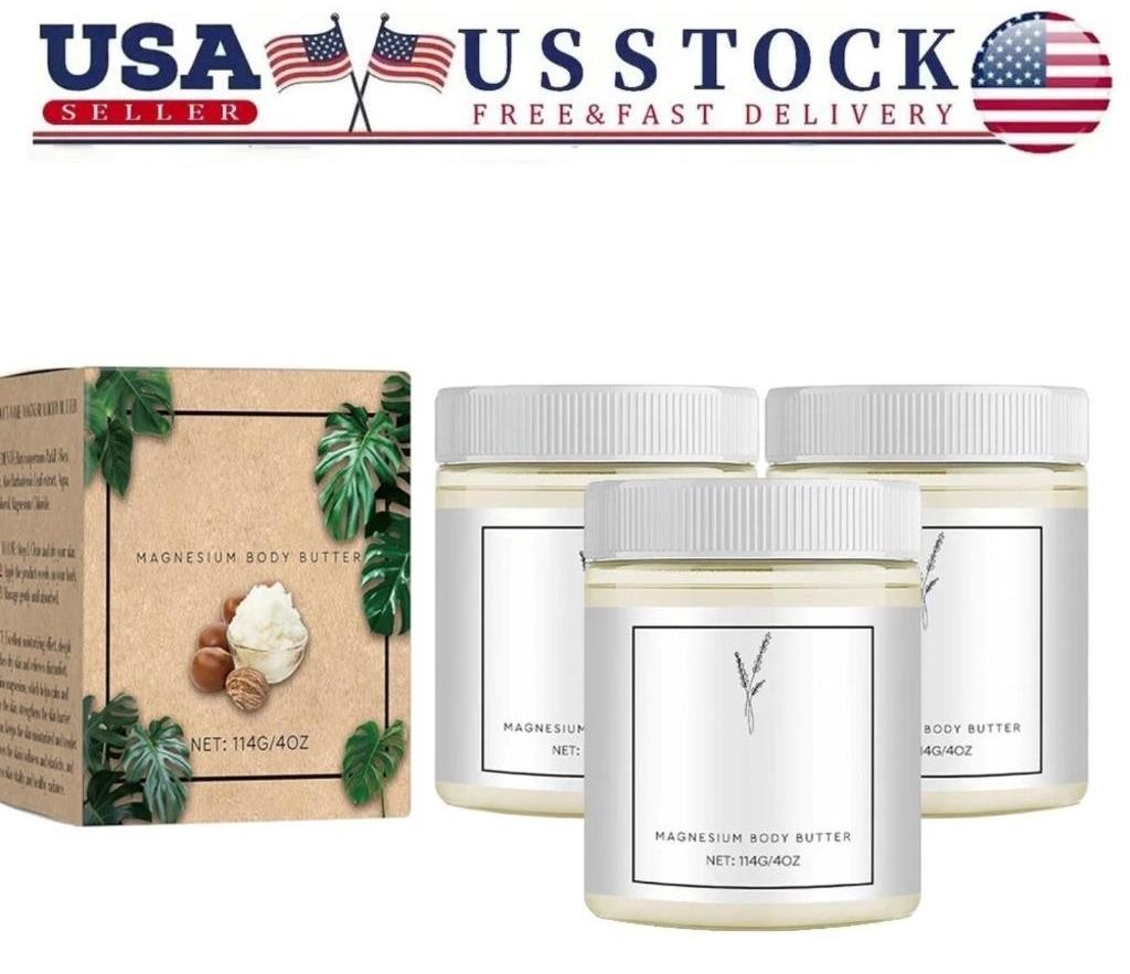 (2-Pack) Mama-Bear Neuropathy Cream, Magnesium Body Butter