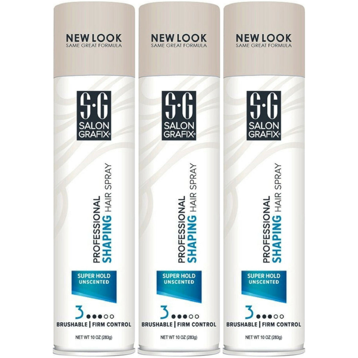 Professional Hair Spray Super Hold Unscented 10Oz Pack - Salon Quality