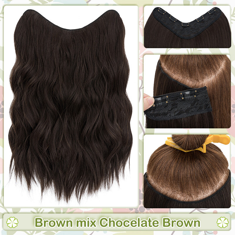 Thick Clip-In Hair Extensions - Real Human Hair Full Head 18 Inch Variety