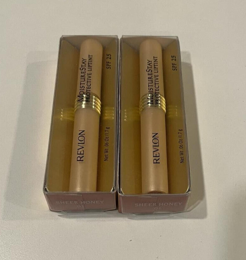 Revlon Moisture Stay Protective Lip Tint SPF 25 - Sheer Honey, 2 Pack