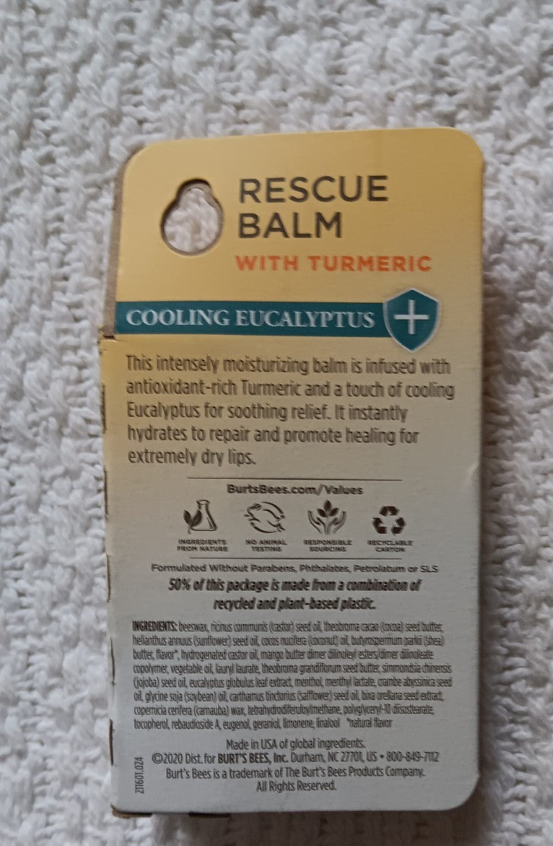Detoxifying Charcoal Lip Mask & Lip Balm Set for Dry Lips - Burt's Bees