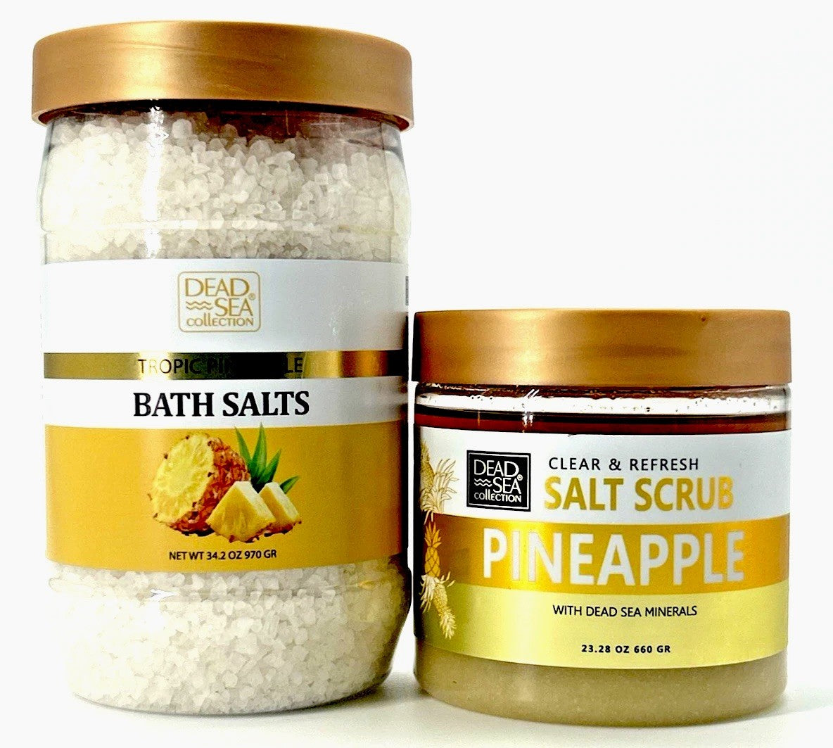 Dead Sea Collection Pineapple Bath Salts (34.2 oz) &Mineral Salt