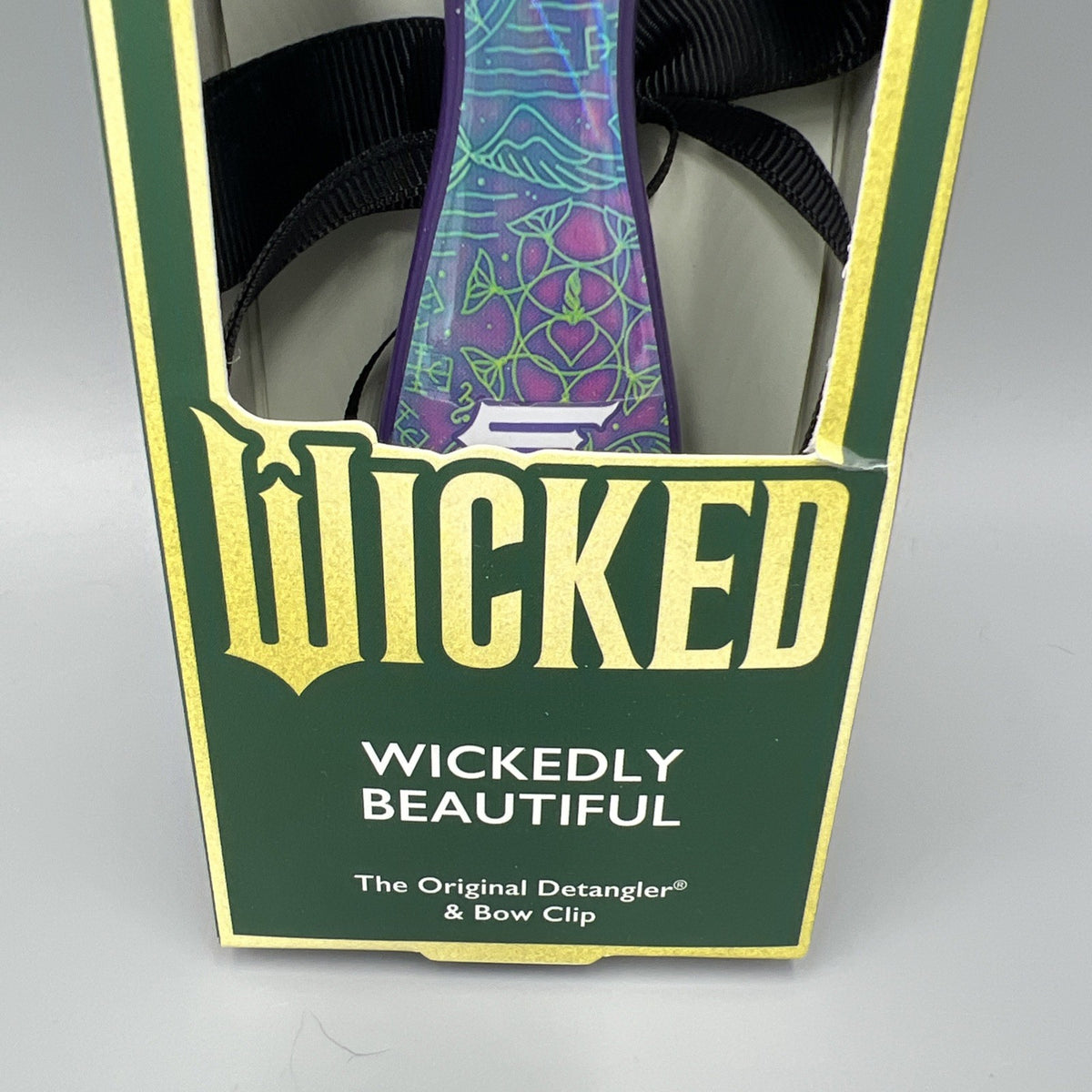 Wicked Wet Detangler Hair Brush with Bow Clip - Collectible Hair Accessory