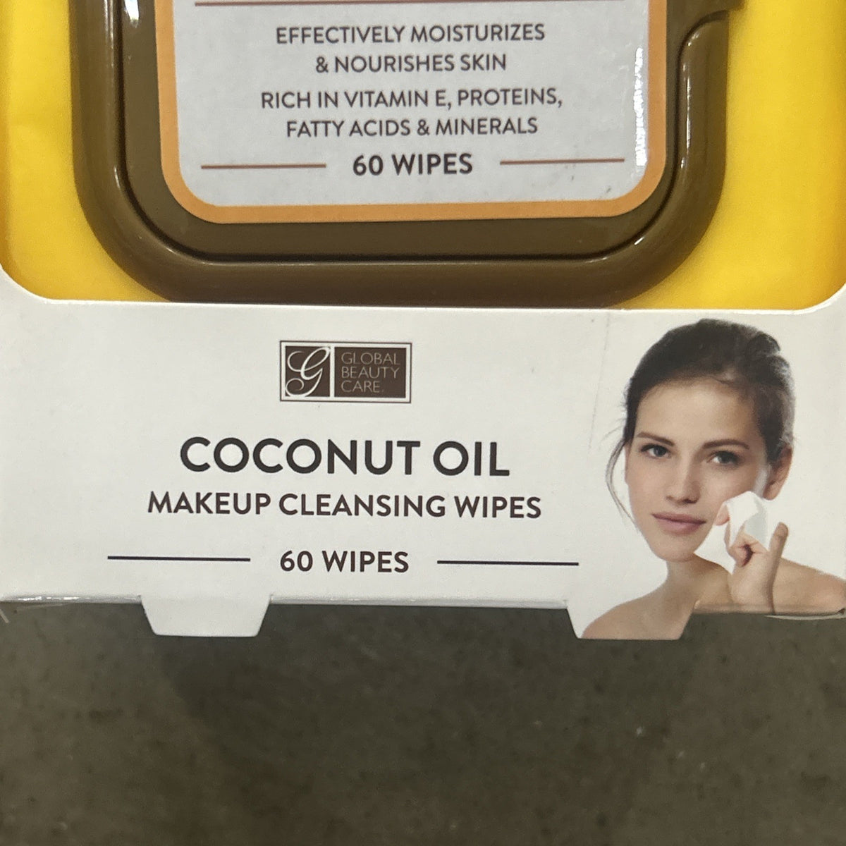 Coconut Oil Makeup Cleansing Wipes - 2 Pack 60 Count