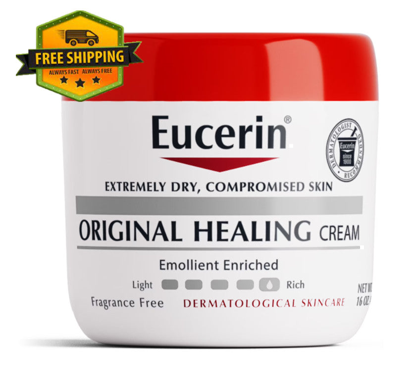 Eucerin Original Healing Cream 16oz – Fragrance-Free Body Moisturizer
