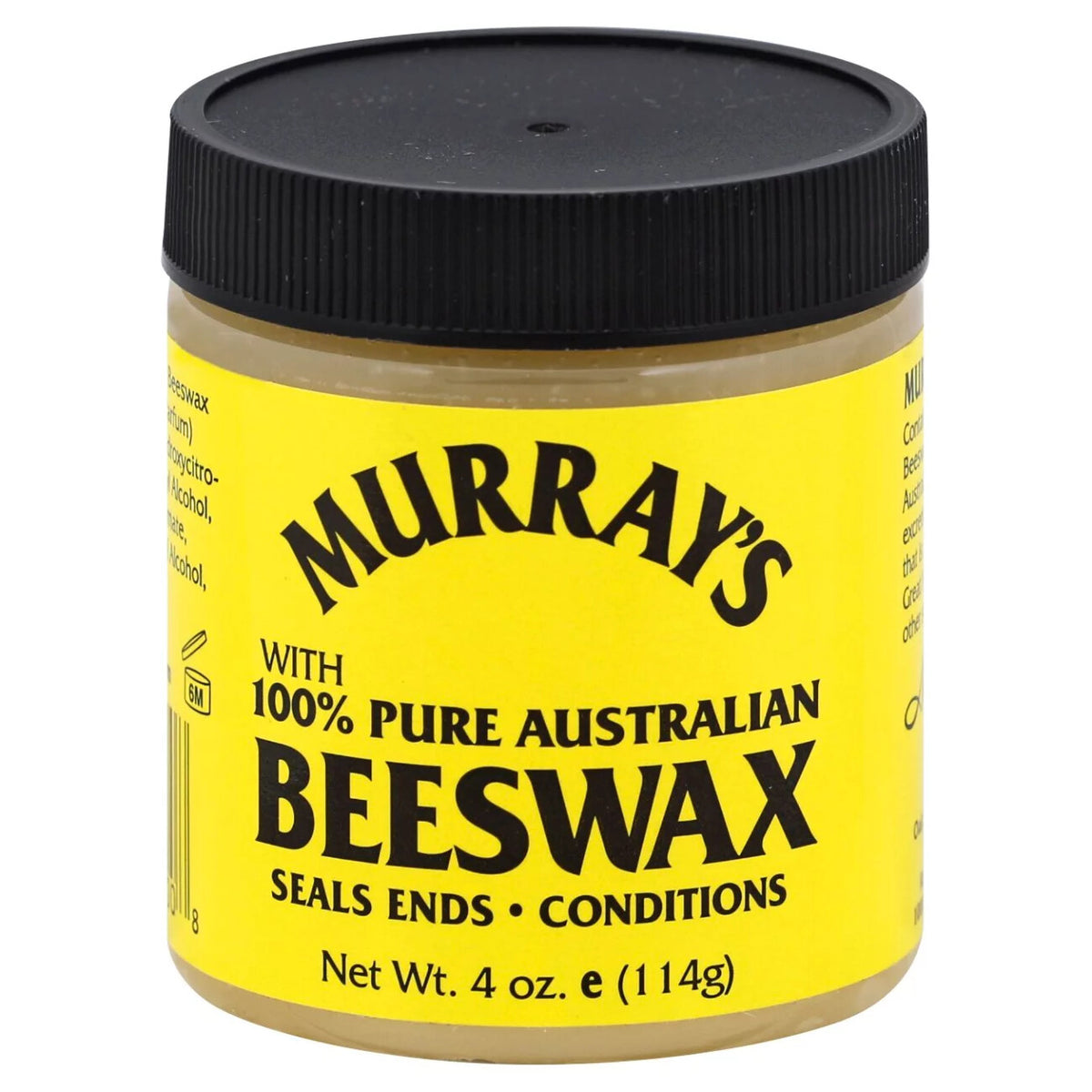 Beeswax Hair Wax Seals Ends & Conditions - 4oz Australian Beeswax for Styling
