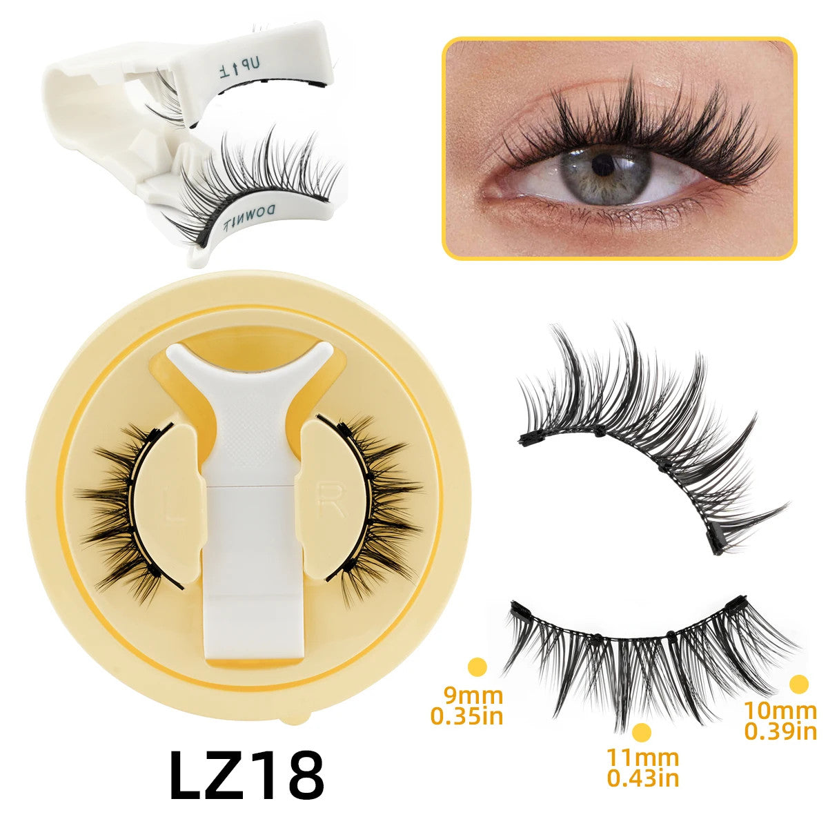 Magnetic 3D Mink Eyelash Kit - Reusable False Lash Set for Natural Look