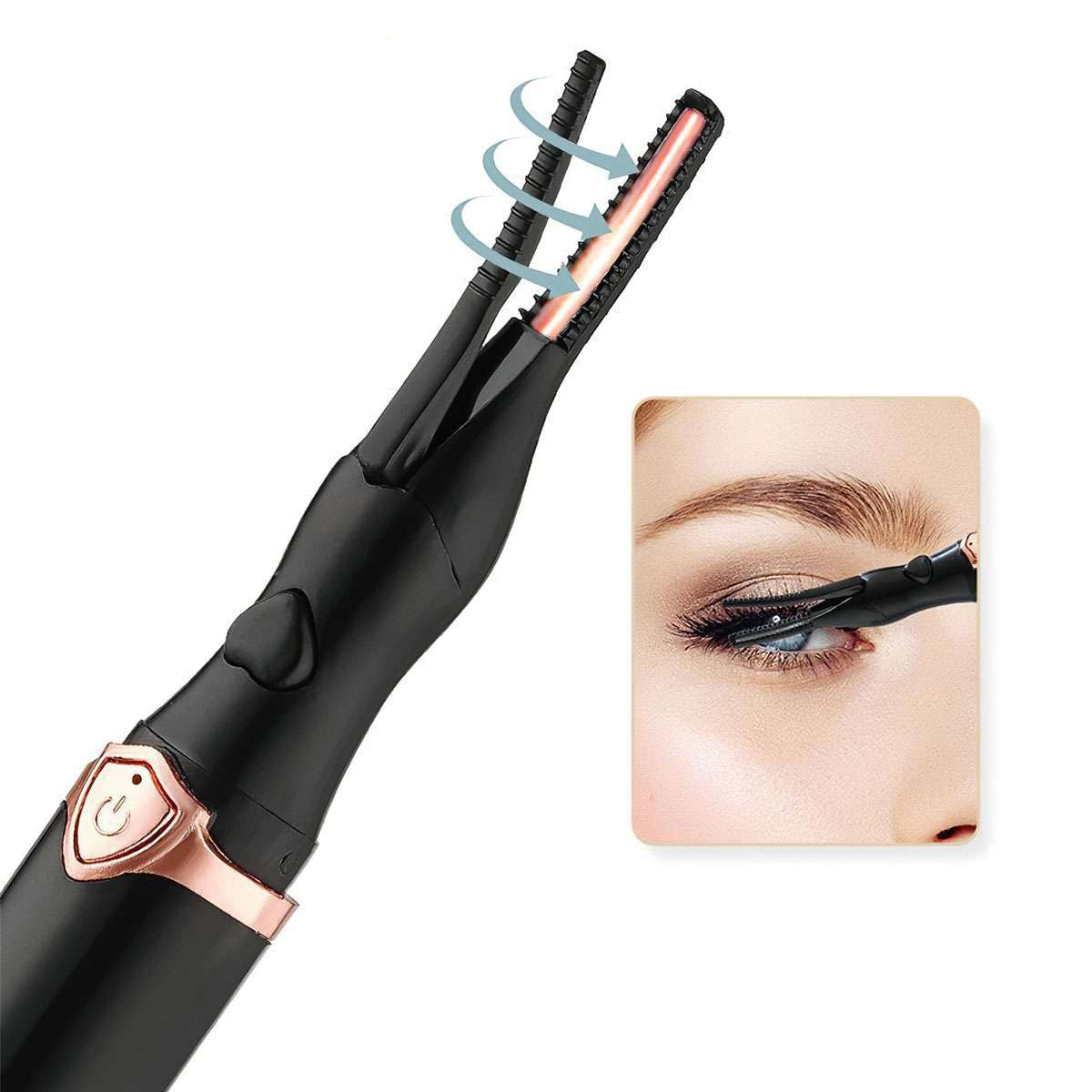 Rechargeable Heated Eyelash Curler with 3 Temperature Settings - Mini Lash Tool