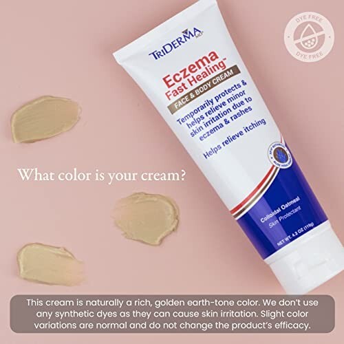 Eczema Fast Healing Cream - Soothing Oatmeal Body Lotion, 4.2 oz
