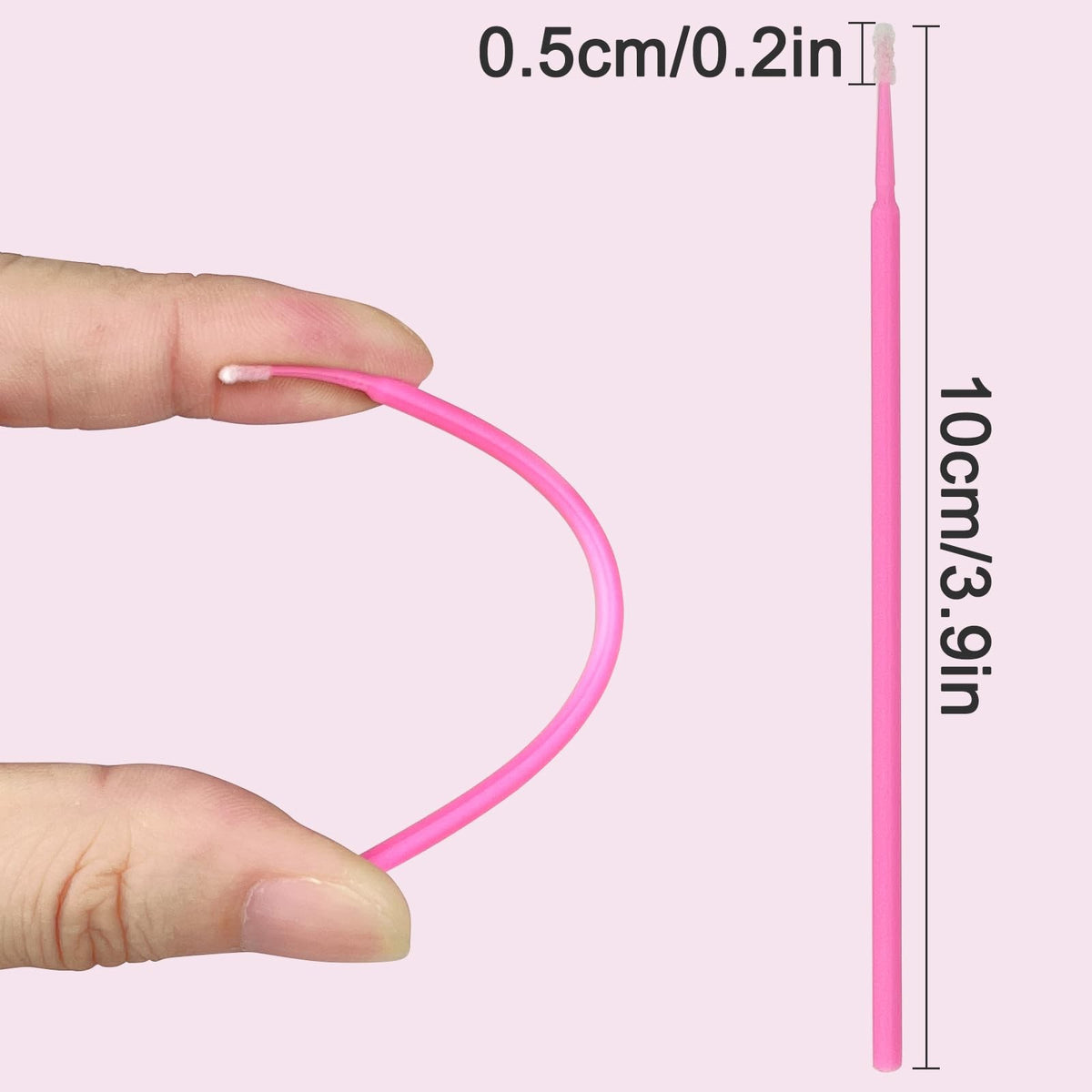 Microbrush Micro Applicators for Eyelash Extensions & Makeup - 300 Pack