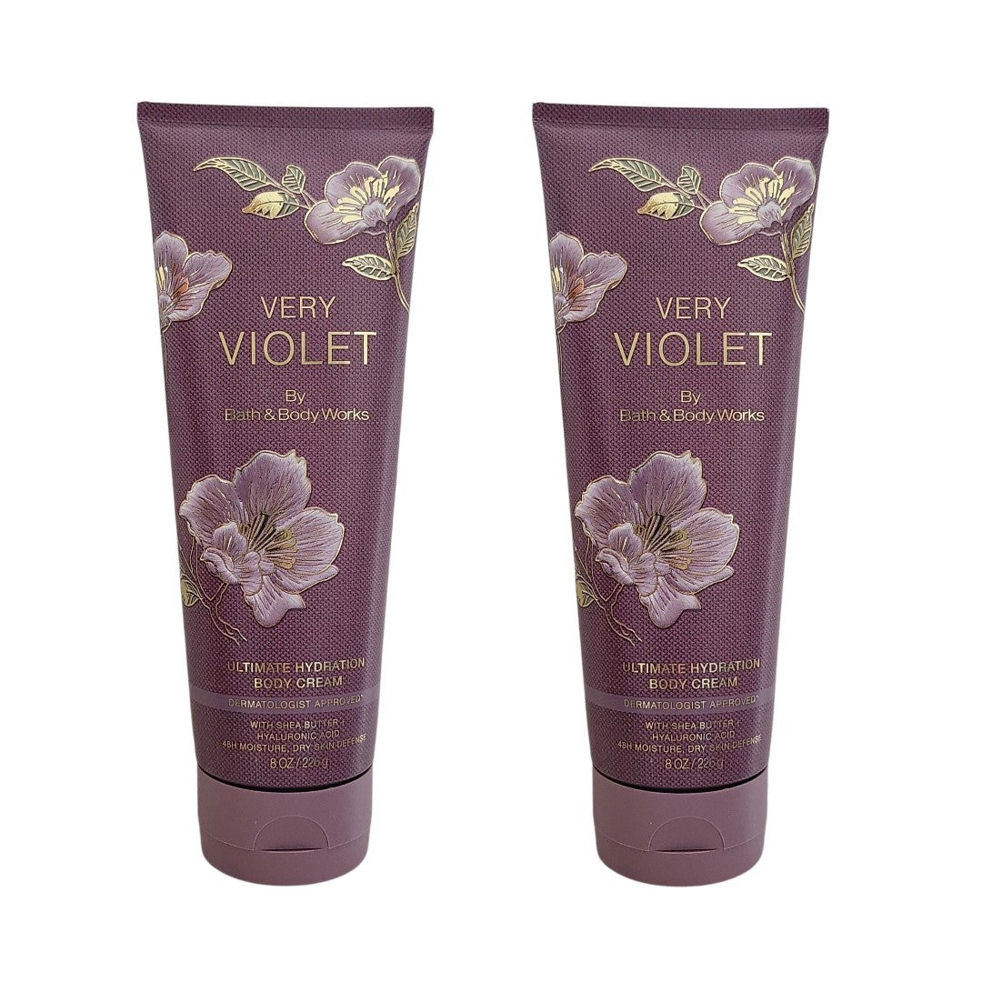 Very Violet Ultimate Hydration Body Cream 8 oz - Set of 2