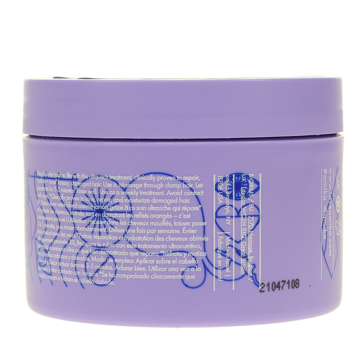 Hair Mask for Blonde Silver Gray Hair Toning & Strength Repair 8.5 oz