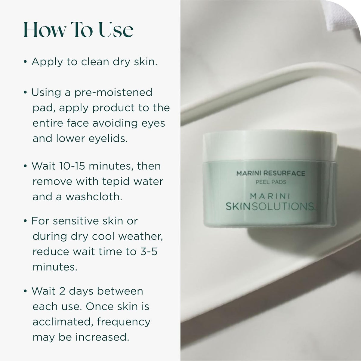 Glycolic & Salicylic Peel Pads for Skin Texture & Wrinkles - 30 Count