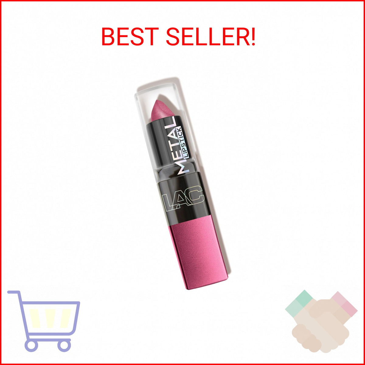 Pink Flamingo Metal Lipstick - Long-Lasting Lip Color, Lip Makeup