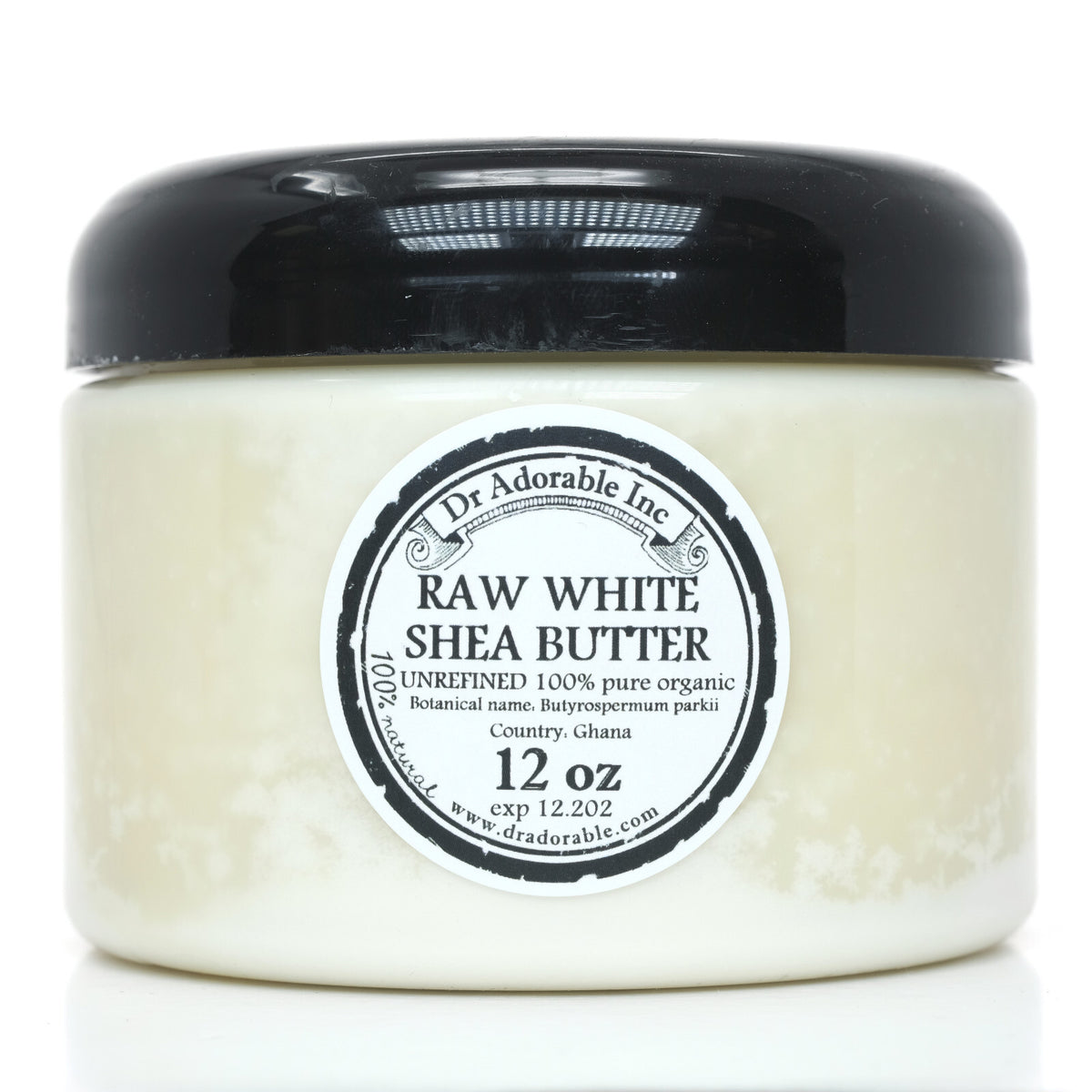 Unrefined White Shea Butter - 100% Organic Raw