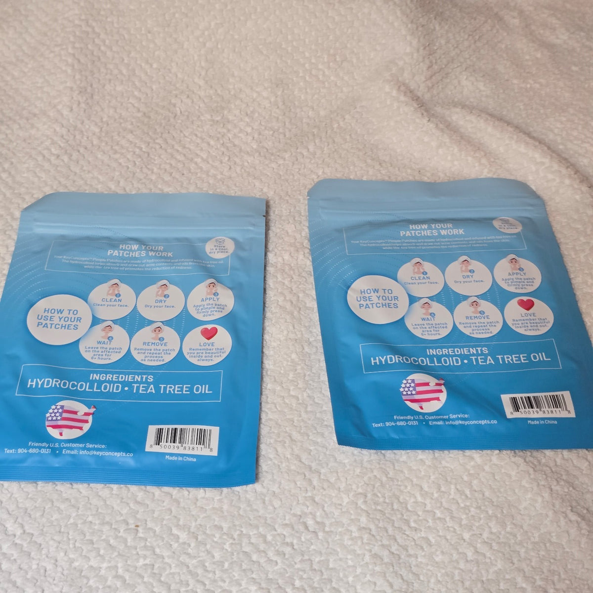 Hydrocolloid Acne Patches with Tea Tree Oil - 240 Pack for Face & Body
