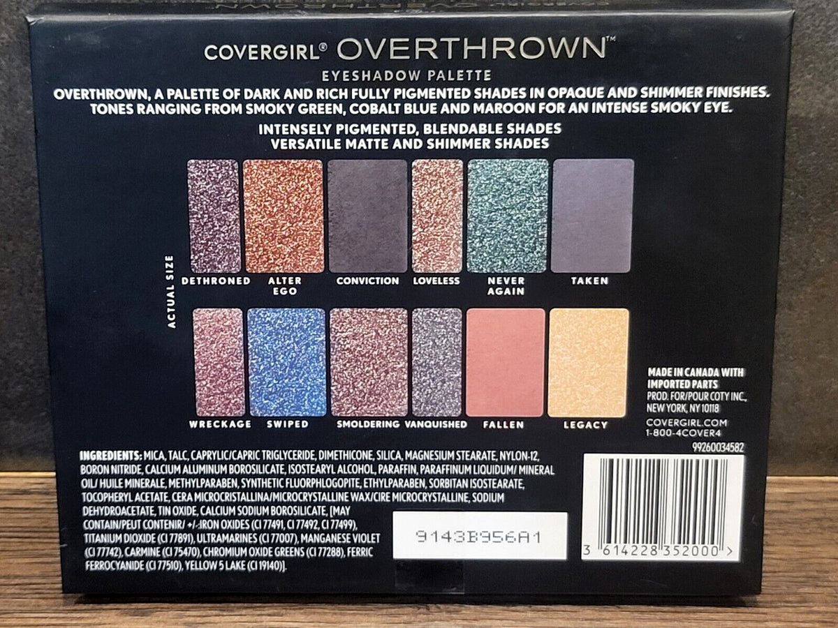 Eyeshadow Palette 12 Dark Rich Pigments Matte & Shimmer Colors