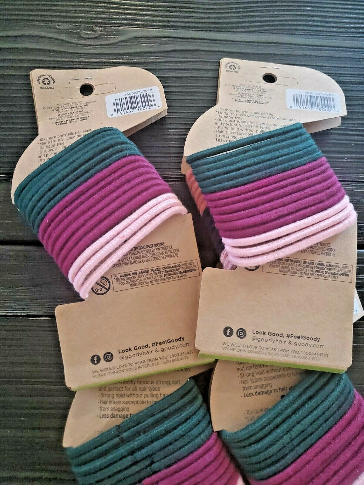 4 Pack Goody Hair Elastics - 30ct