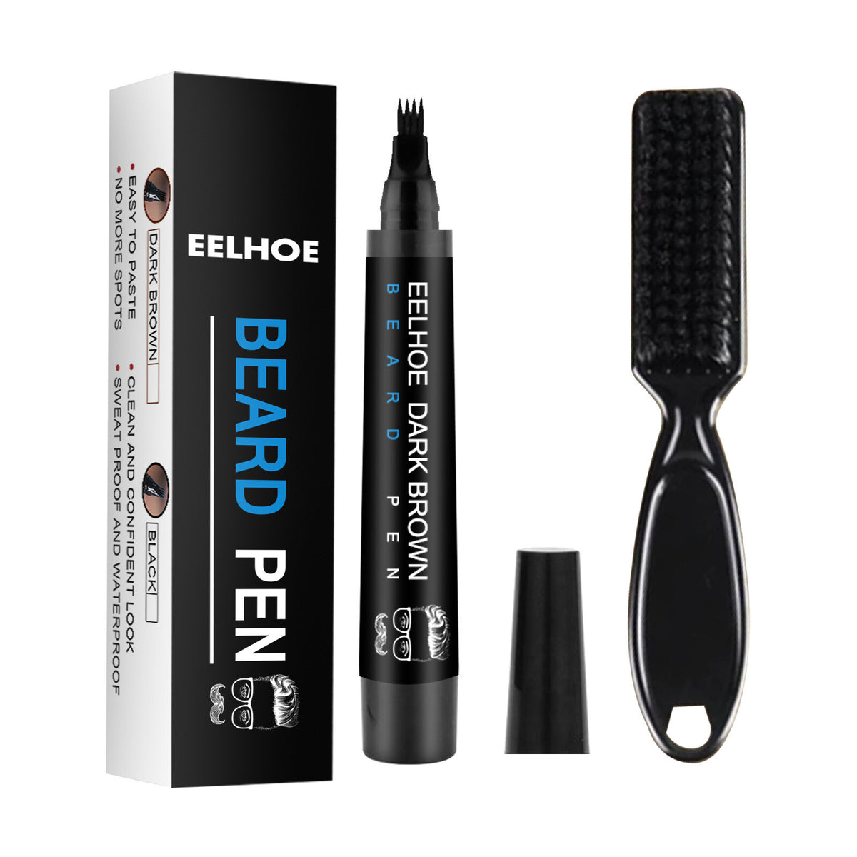 Beard Filling Pen Kit with Brush – Moustache Enhancer