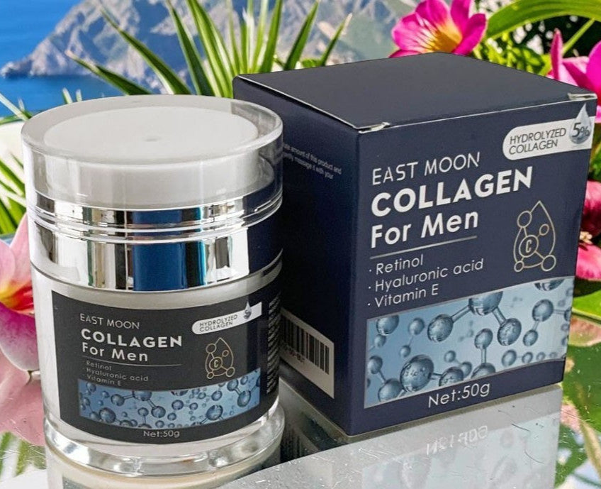 Men's Anti-Aging Collagen Cream with Retinol & Hyaluronic Acid - 1.7oz