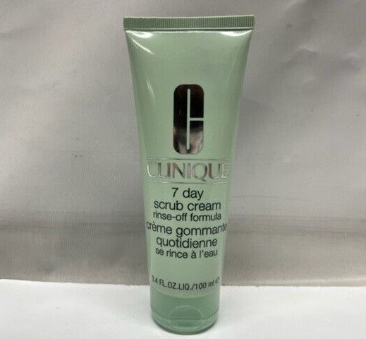 Clinique 7 Day Face Scrub Cream Rinse-Off Formula, 3.4 fl oz- NEW