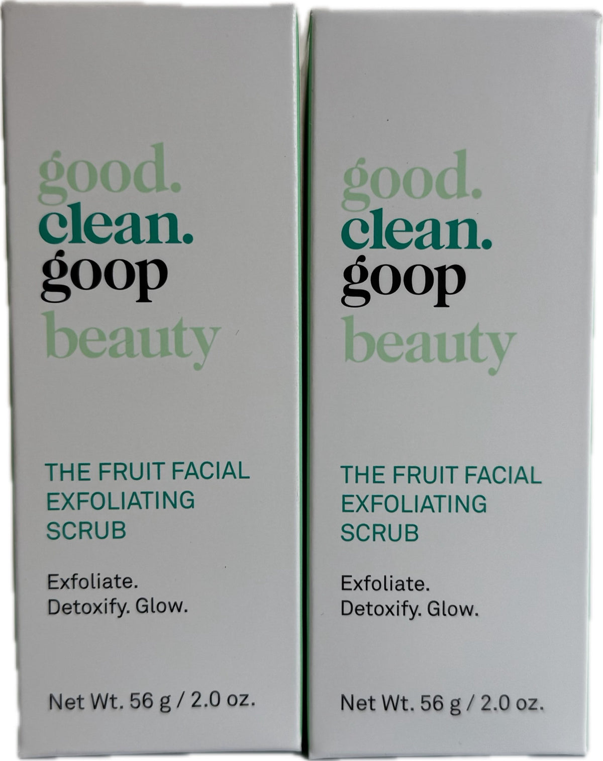 2 PK Goop Beauty The Fruit Facial Exfoliating Scrub 56 g/ 2.0 oz (New