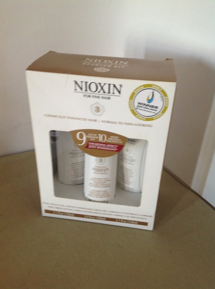 3 Pack Sys Thin Hair Kit For Fine Chemically Enh. Nml by Nioxin Pc