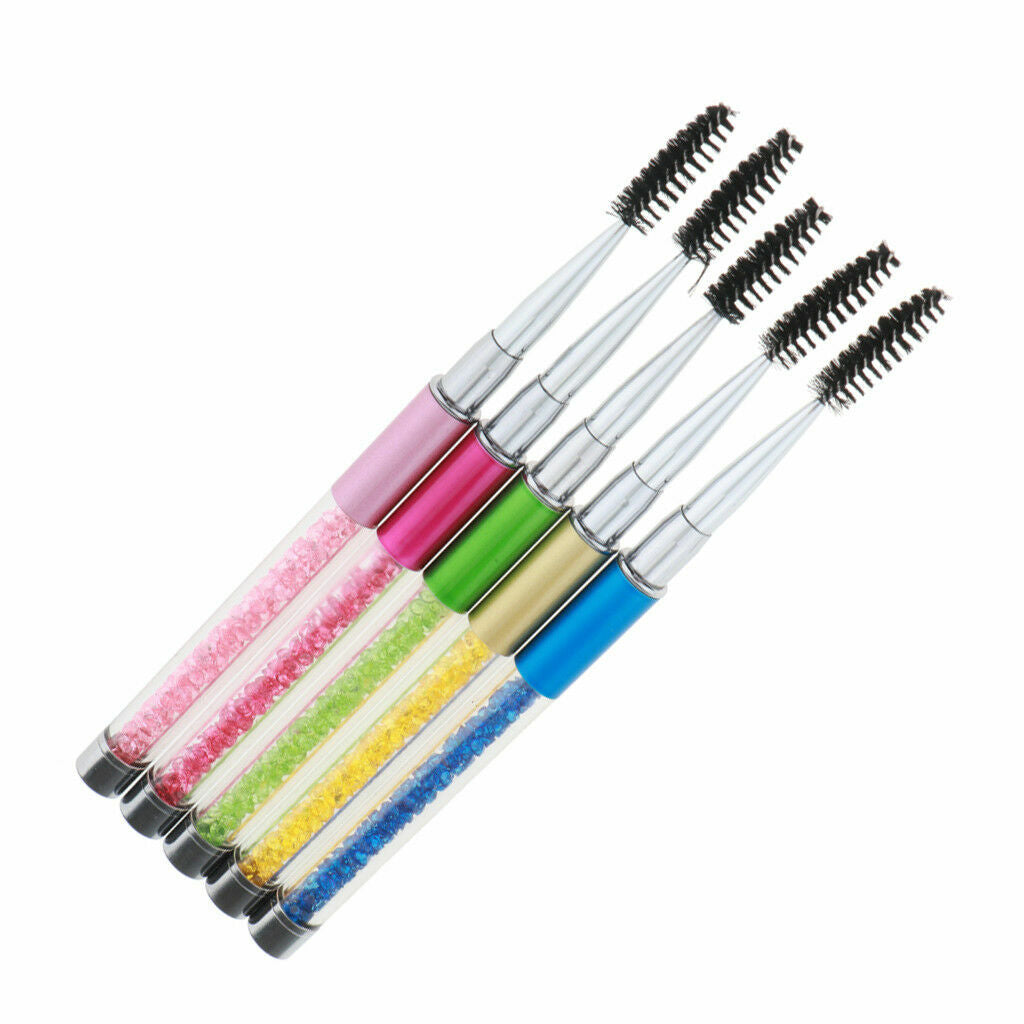 10pcs Eyelash Brush Set for Mascara and Eyebrow Application - Cosmetic Makeup Tools