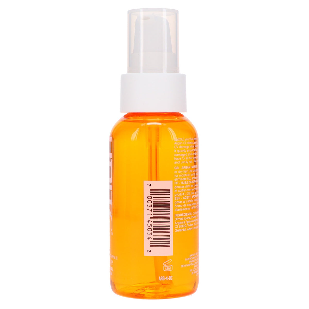 Hair U Argan Oil 4 oz - Nourishing Hair Treatment for Shine & Frizz Control
