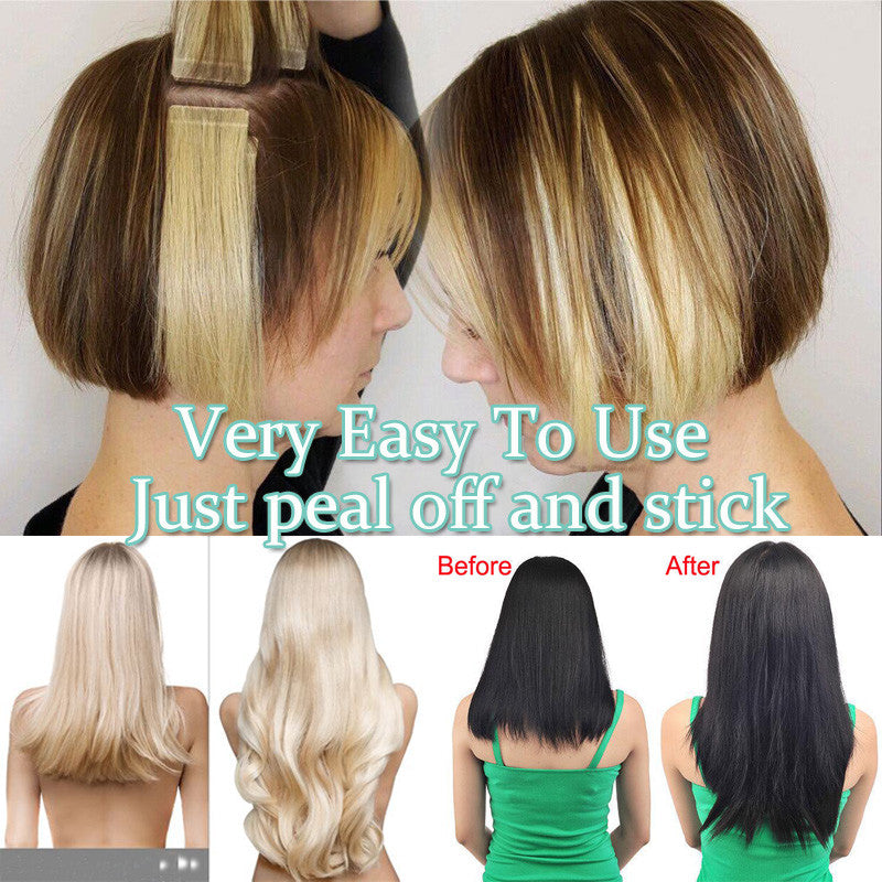 Remy Tape-In Human Hair Extensions Full Head - Thick & Natural Look