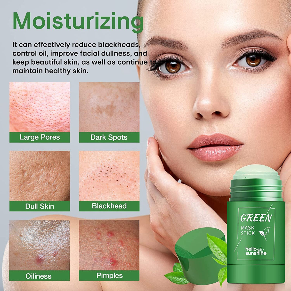 Green Tea Purifying Clay Stick Mask for Blackhead Removal