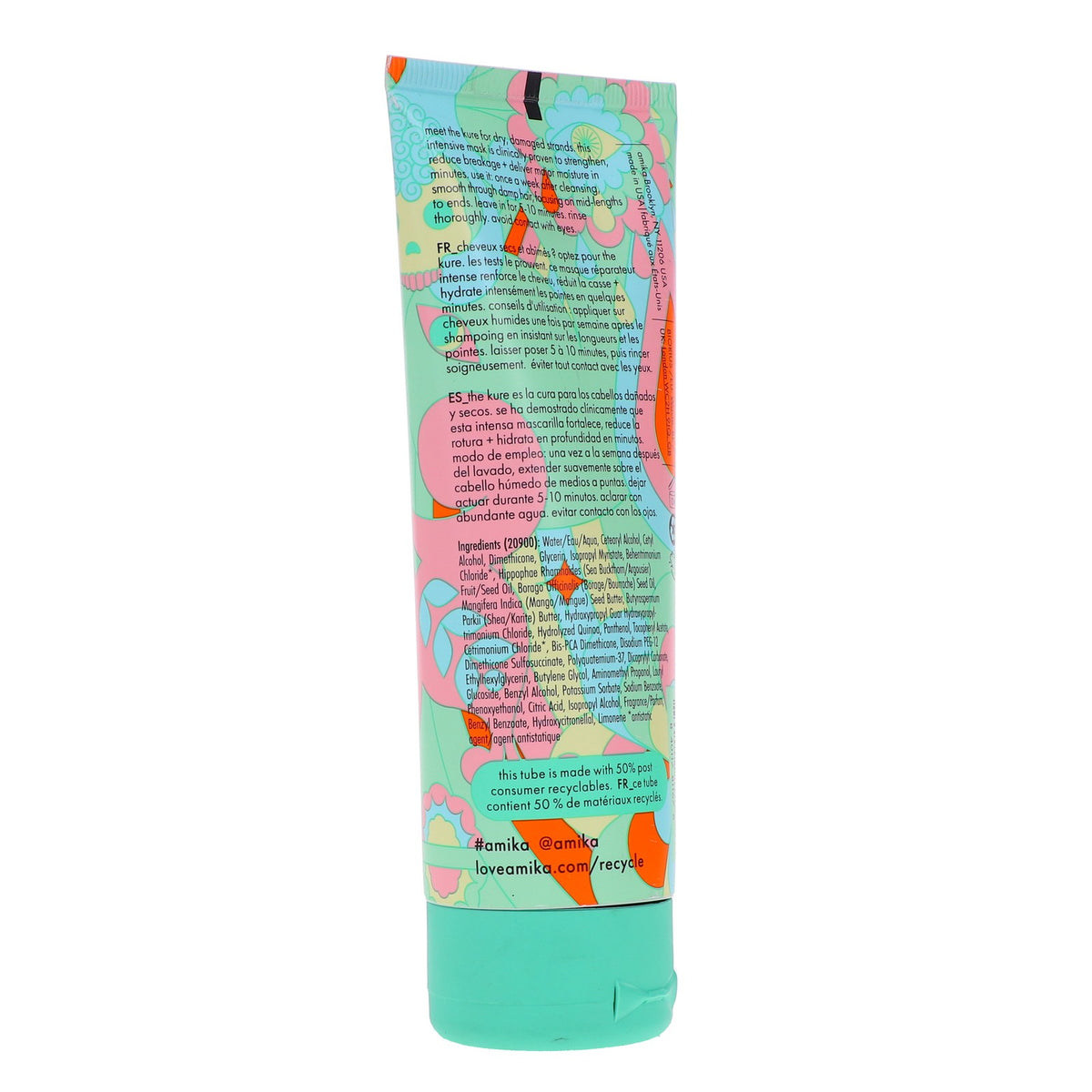 Amika The Kure Intense Repair Hair Mask - Strengthening & Moisturizing 3.3 oz