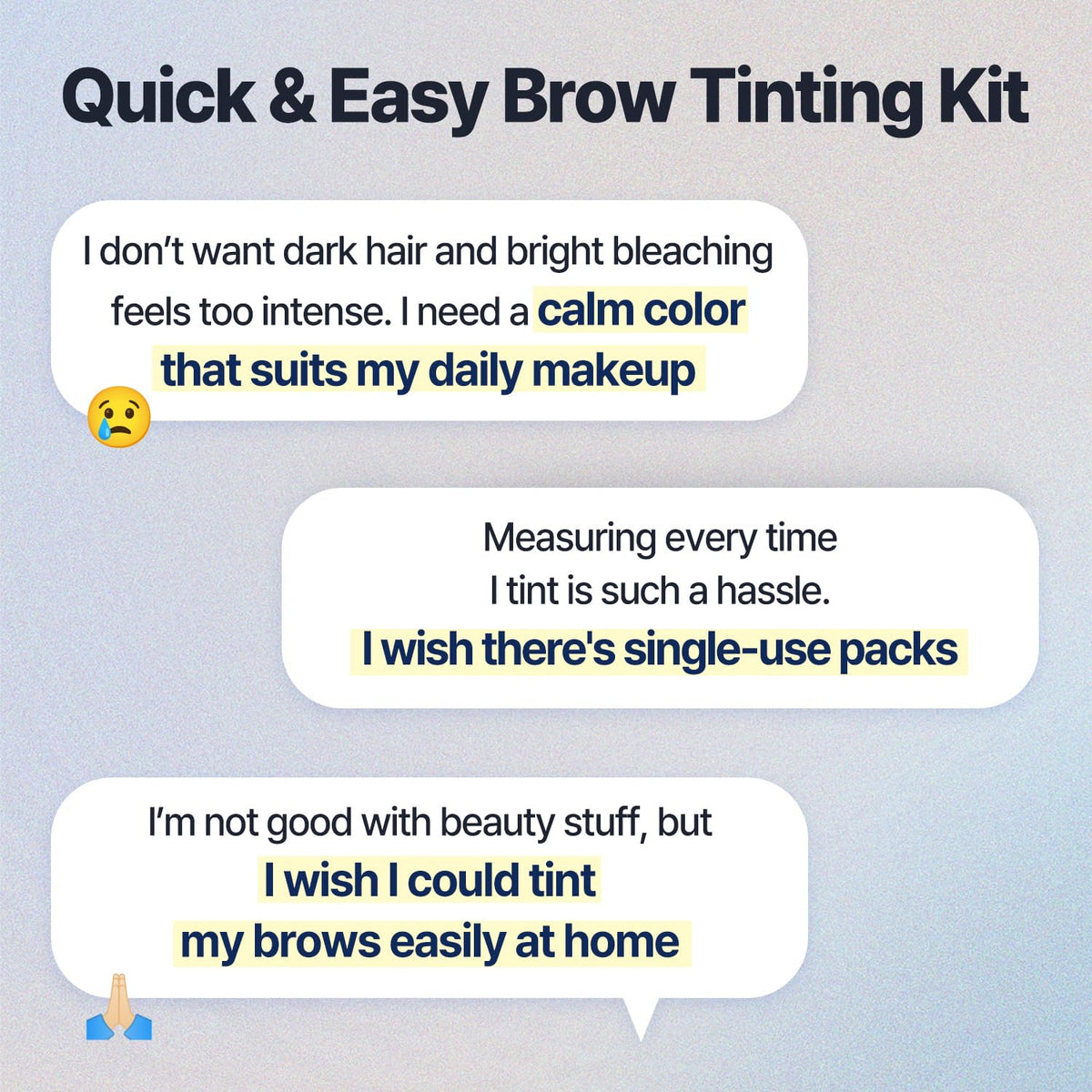 Brow Tinting Kit with Soft Ash Brown Shade for Natural Look - Easy At-Home Application