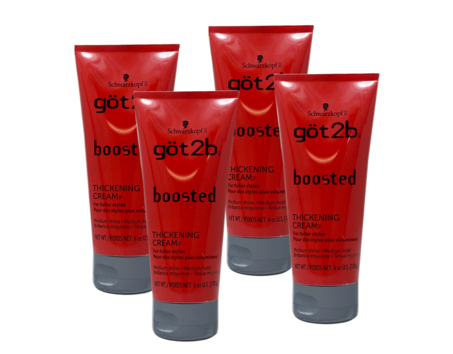 Hair Thickening Cream for Volume & Fuller Styles - 6 OZ 4 Pack