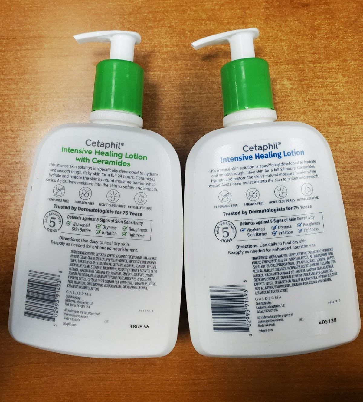 2 Pack: Cetaphil Intensive Healing Lotion + Ceramides 16 oz. ea.