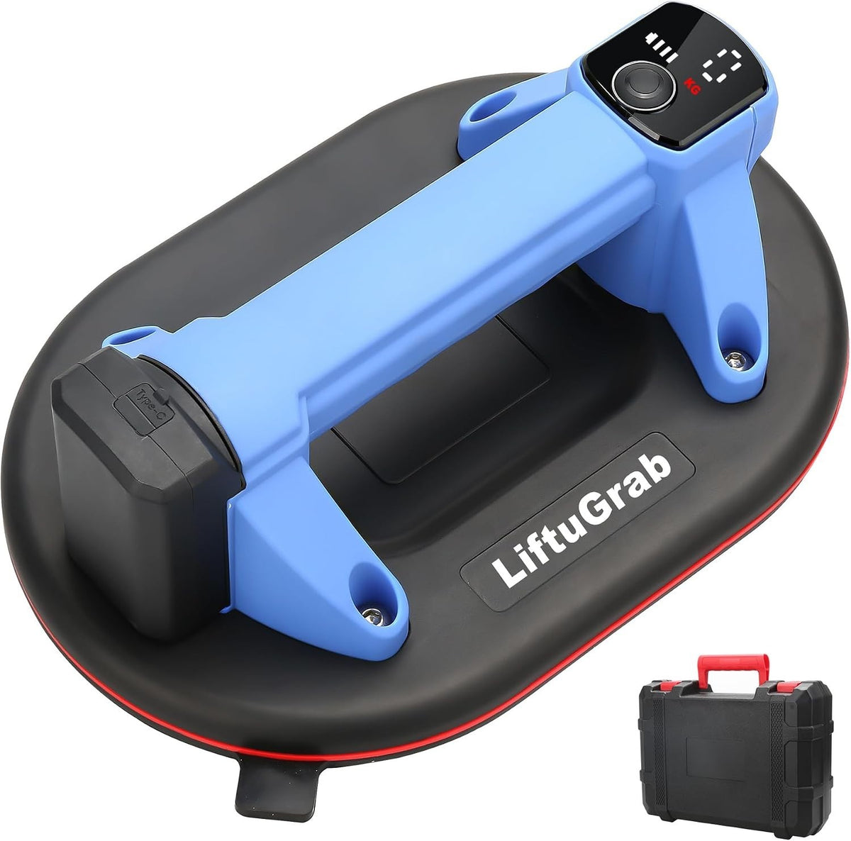 Electric Suction Cup with LED Display 551 lb Load Capacity 10-Inch Base