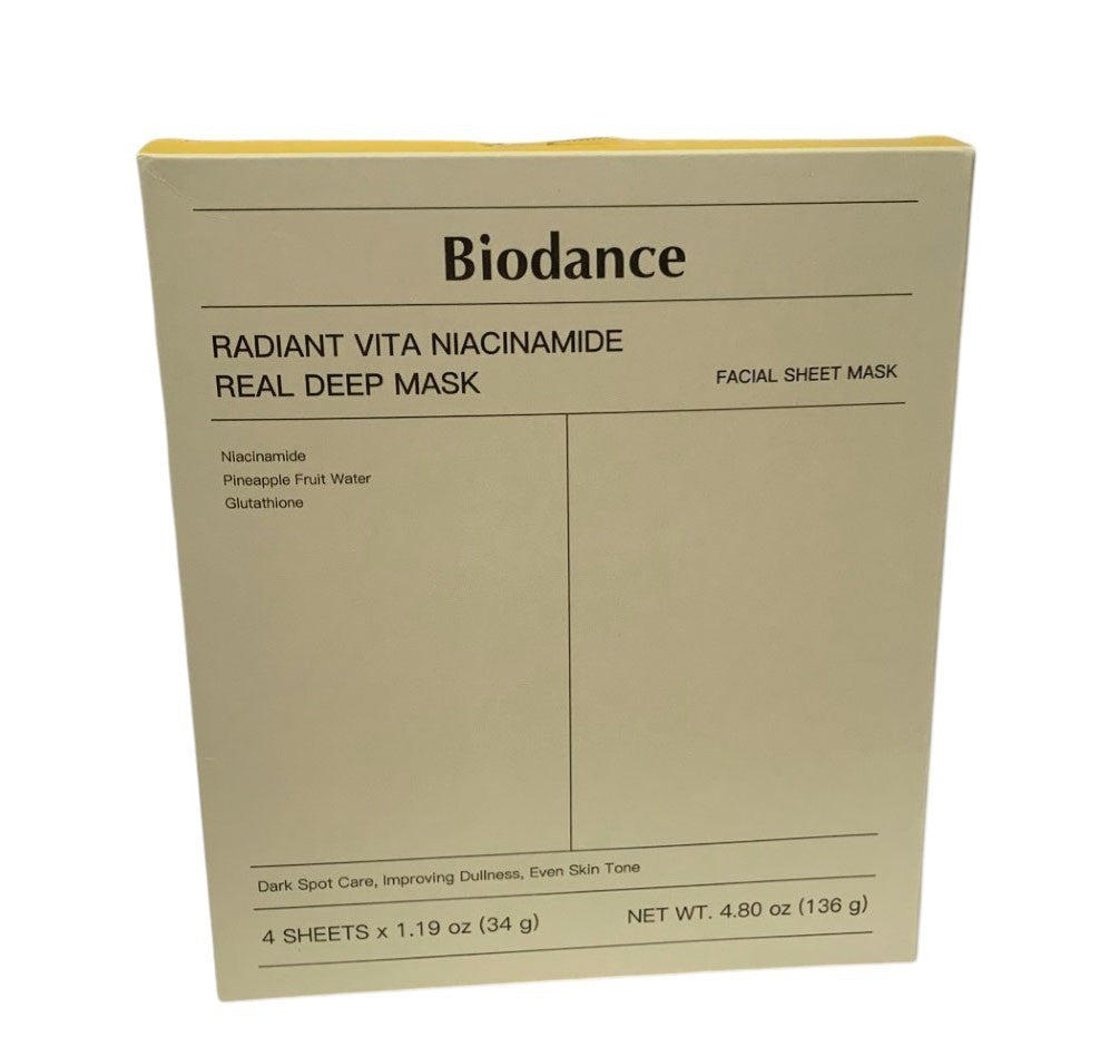 Niacinamide Hydrogel Face Mask Pack - Dark Spot Brightening, 34g x 4