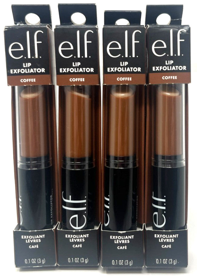 Set of 4 ELF Lip Exfoliators Coffee Flavor - Lip Care & Smoothening