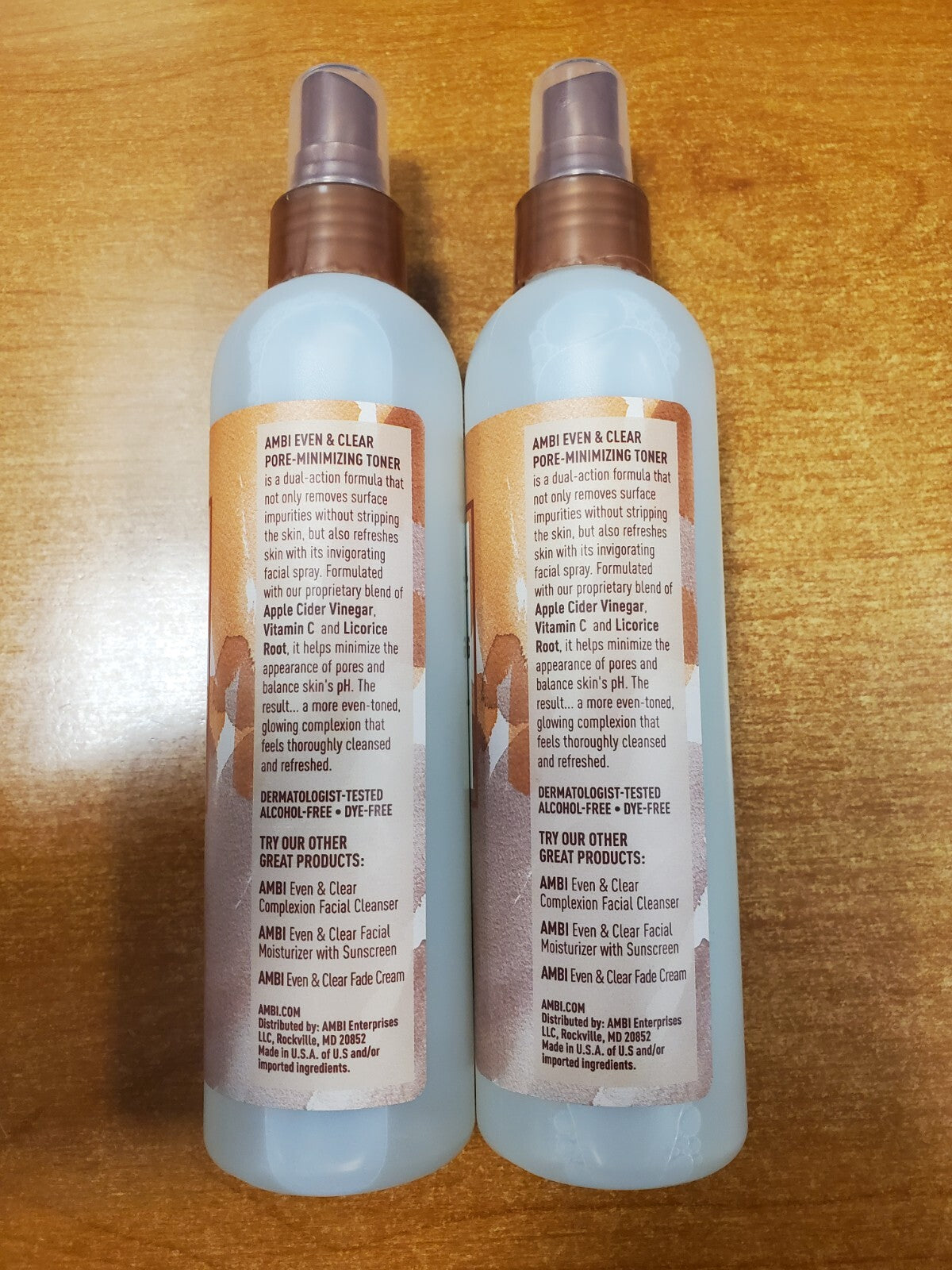 2 Pack Clarifying Toner for Pores & Skin Refreshing - 8 oz Each
