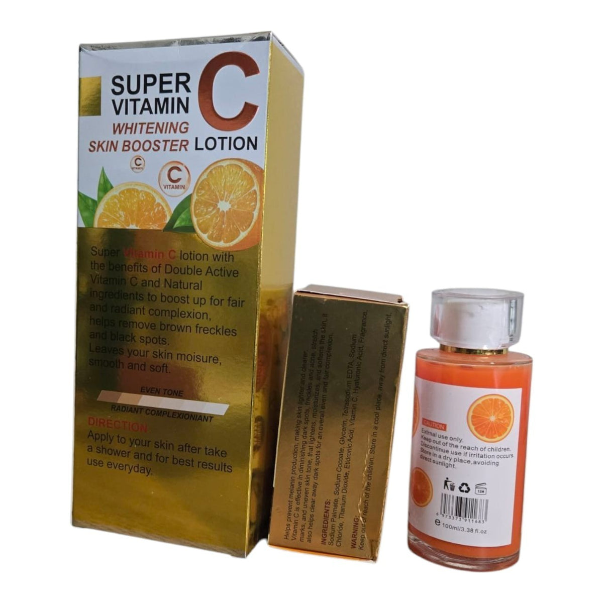 Veet Gold Vitamin C Skin Brightening Lotion & Serum Set - 400ml