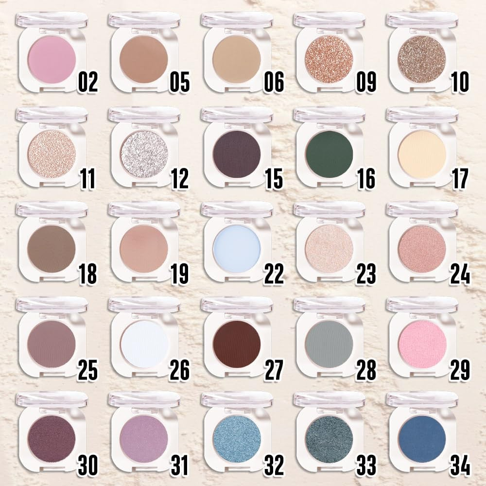 Glitter Eyeshadow Pigment - Pear White, Long-Lasting, Cruelty-Free