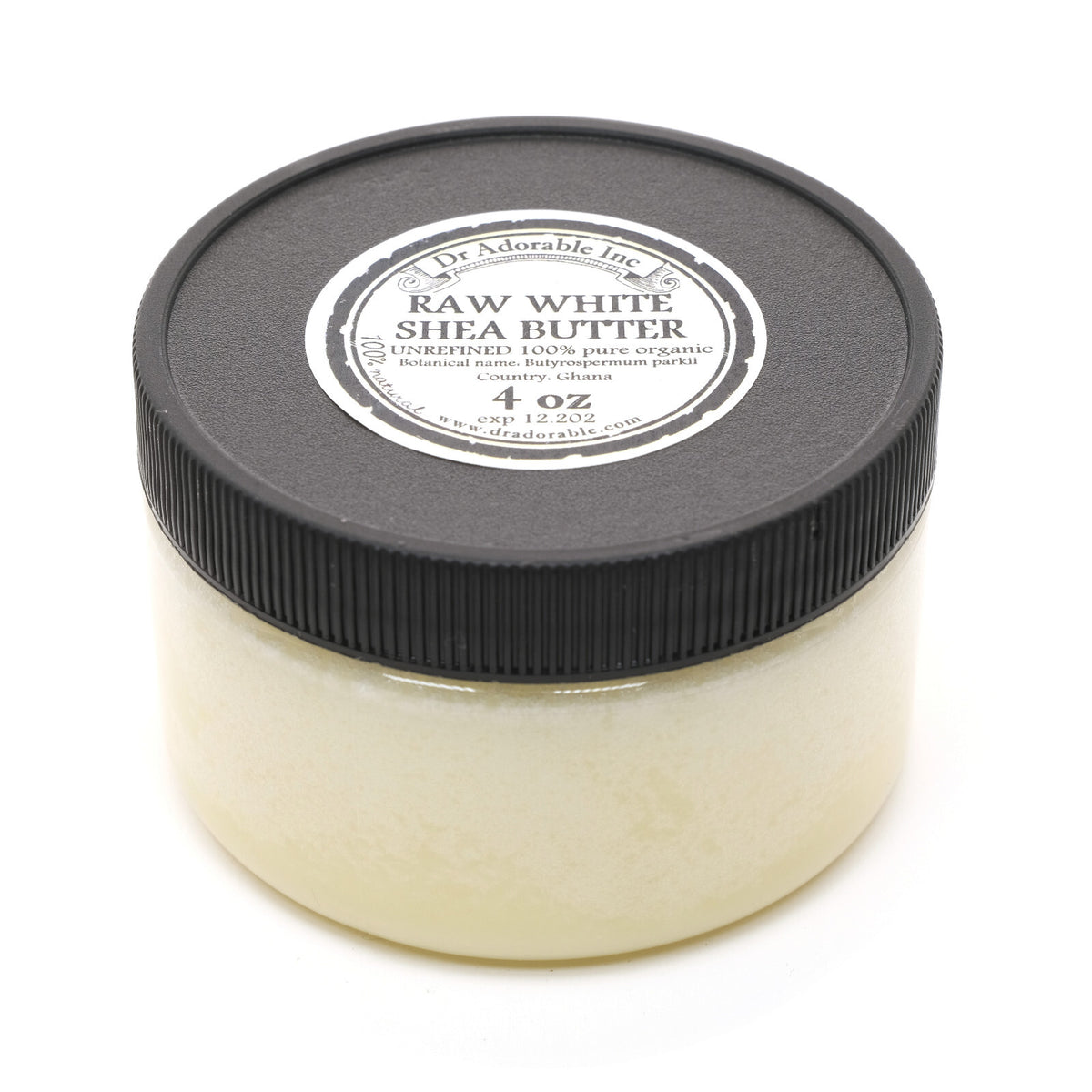 Unrefined White Shea Butter - 100% Organic Raw