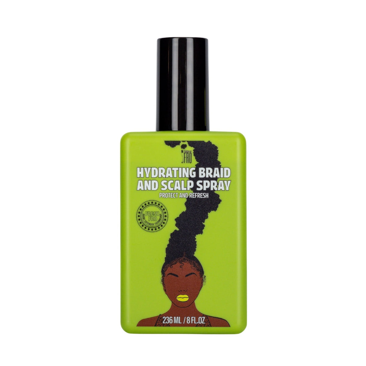 Hydrating Scalp & Hair Spray for Natural Hair - Moisturizing & Frizz Control, 8 oz