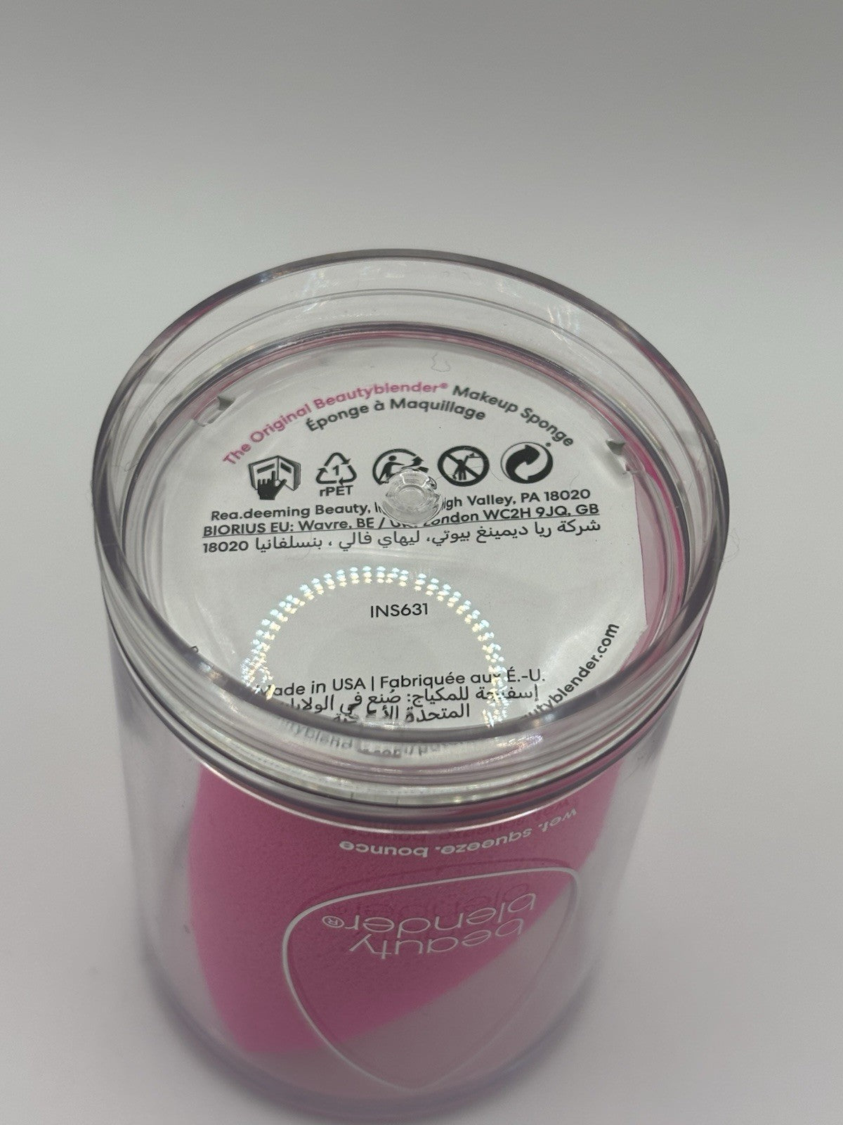 Pink Makeup Sponge Applicator - Beautyblender Original Latex-Free Blending Tool