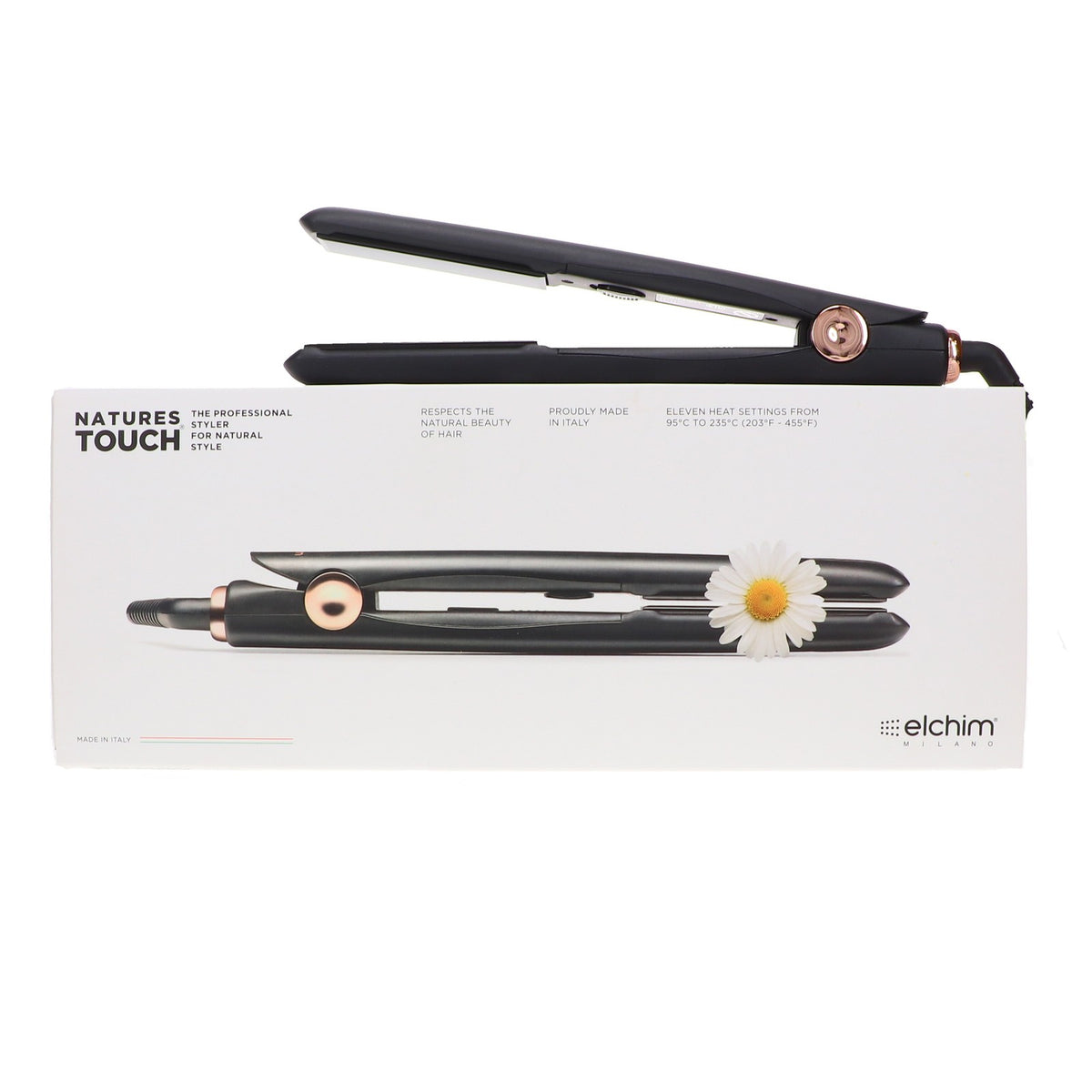 Hair Styling Flat Iron for Hair Waves & Smooth Locks - Elchim Natures Touch
