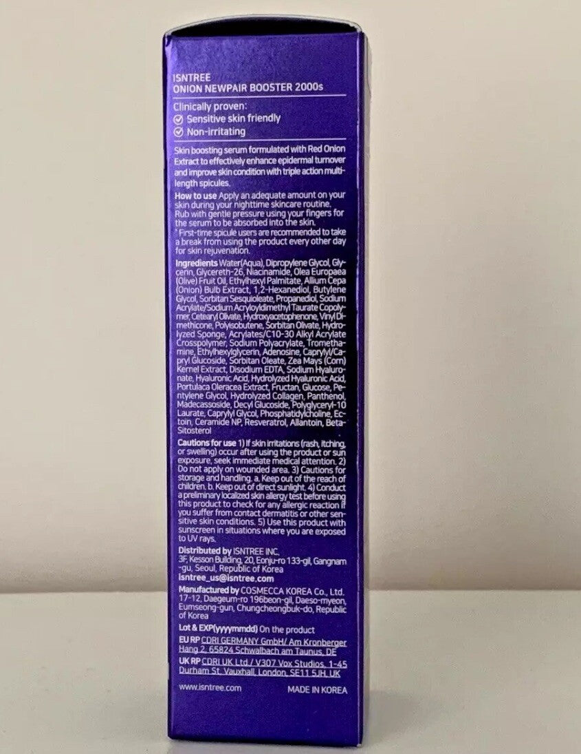 Isntree Onion Newpair Booster Shot 2000 - 50 mL Hair Strengthening Serum