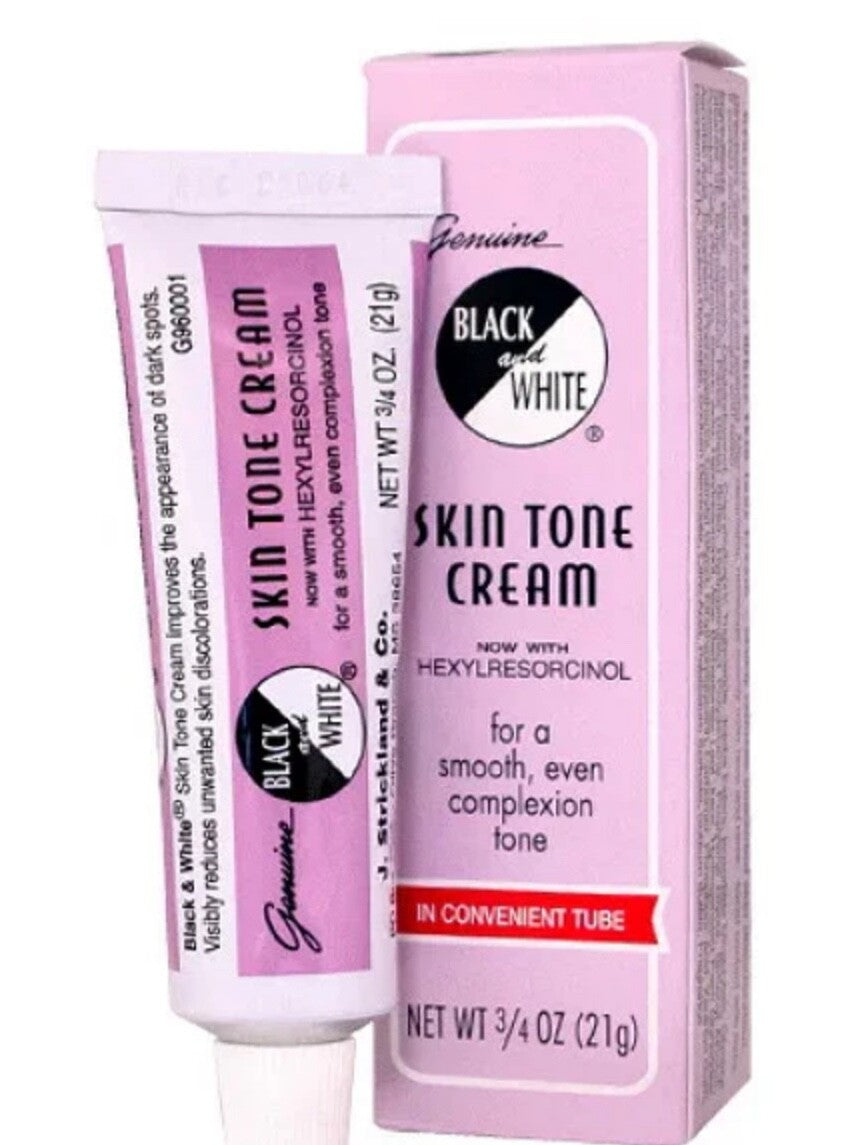 Black and White Skin Tone Cream 1.5 oz for Dark & Light Skin