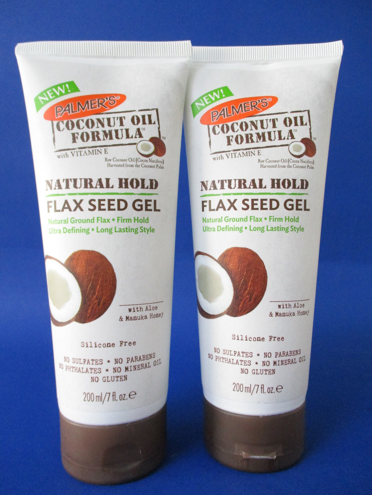 Palmer's Coconut Oil Flax Seed Gel 7 oz - Natural Hold, Pack of 2