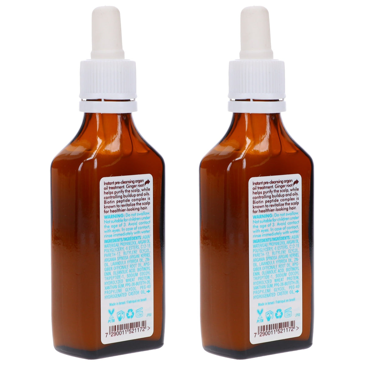 Oily Scalp Hair Treatment 1.5 oz - 2 Pack for Dandruff & Excess Oil Control